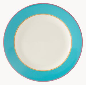 Porcelánové raňajkové taniere Calypso Turq Side, 4 ks