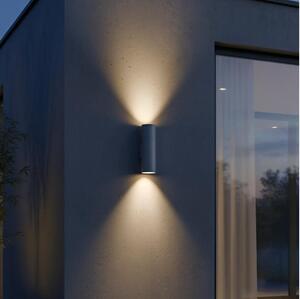 Ideal Lux - Vonkajšie nástenné svietidlo GUN 1xGU10/35W/230V 21 cm IP44 šedé