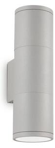 Ideal Lux - Vonkajšie nástenné svietidlo GUN 1xGU10/35W/230V 21 cm IP44 šedé
