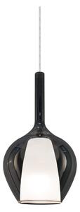 Ideal Lux - Závesný luster na kábli KALIQUE 1xE27/42W/230V priemer 18 cm dymová čierna