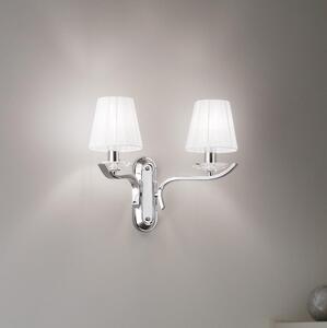 Ideal Lux - Krištáľové nástenné svietidlo PEGASO 2xE14/28W/230V lesklý chróm