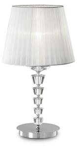 Ideal Lux - Krištáľová stolná lampa PEGASO 1xE27/60W/230V lesklý chróm