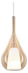 Ideal Lux - Závesný luster na lankách KALIQUE 1xE27/42W/230V, priemer 18 cm, dymovo-béžový