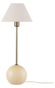 Stolové Lampa Globen Lighting, IRIS, Béžová, Obývacia izba, Sklo, Vintage