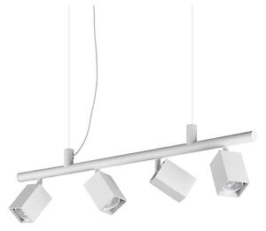 Ideal Lux - závesný LED luster na lankách DYNAMITE 4xGU10/7W/230V CRI 90 biela