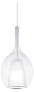 Ideal Lux - Luster na lanku KALIQUE 1xE27/42W/230V, priemer 18 cm, číre