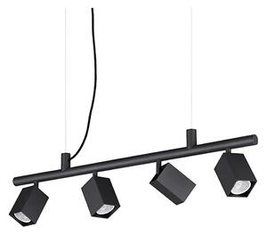Ideal Lux - LED luster na lanku DYNAMITE 4xGU10/7W/230V CRI 90 čierna