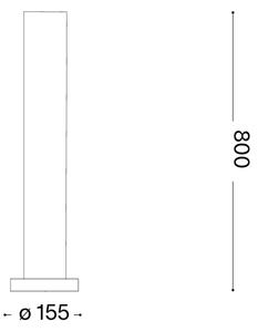 Ideal Lux - Vonkajšia lampa EDO OUTDOOR 1xGX53/15W/230V 80 cm IP65 hnedá