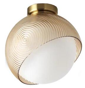 Ideal Lux - Stropné svietidlo BLOOM 1xE27/42W/230V pr. 22 cm zlatá/dymovo-béžová