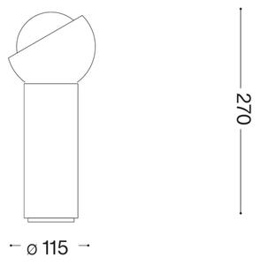 Ideal Lux - LED stolná lampa BLOOM 1xG9/3W/230V zlatá/dymová béžová