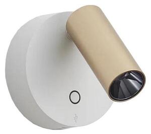 Ideal Lux - stmievateľné nástenné bodové svietidlo ELF LED/3W/230V CRI 95 zlatá/biela