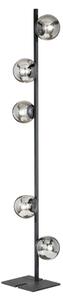 Ondaluce - Stojacia lampa MONILE 5xE14/10W/230V 170 cm čierna/dymová čierna