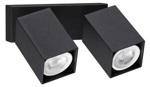Ideal Lux - LED Nástenné bodové svietidlo DYNAMITE 2xGU10/7W/230V CRI 90 čierna