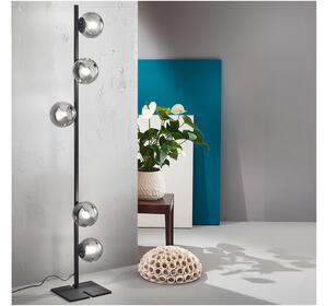 Ondaluce - Stojacia lampa MONILE 5xE14/10W/230V 170 cm čierna/dymová čierna