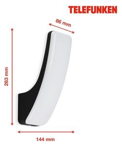 Telefunken 311605TF - LED Vonkajšie nástenné svietidlo LED/15W/230V IP44 čierna