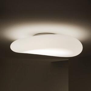 Stilnovo Mr. Magoo stropné LED svetlo, fáza, Ø76cm, Biela / opálová, Obývacia izba / jedáleň, Plast, Dizajn, Závesné svietidlo