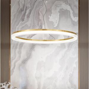 Ideal Lux - LED Luster na lanku CROWN LED/42W/230V 3000K pr. 80 cm CRI 90 mosadz