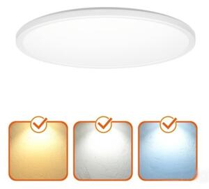 LED kúpeľňové stropné svietidlo NIVERA LED/12W/230V IP54 pr. 22,5 cm biele
