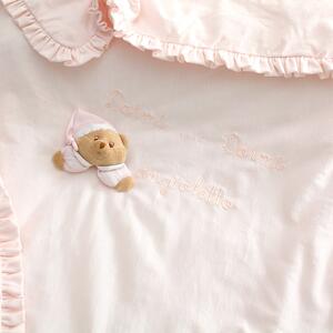 Nanán bavlnená deka do kočíka Puccio ružová