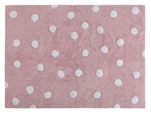 Lorena Canals prateľný koberec Dots Pink - White