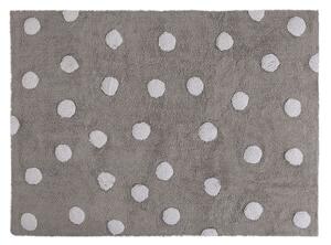Lorena Canals prateľný koberec Dots Grey - White