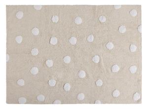 Lorena Canals prateľný koberec Dots Beige - White