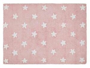 Lorena Canals pratelný koberec Stars Pink - White