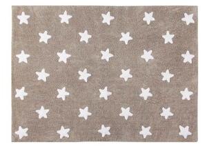 Lorena Canals prateľný koberec Stars Linen - White