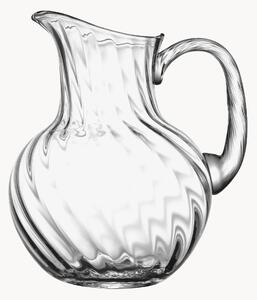 Ručne fúkaný krištáľový džbán Ripple, 2 l