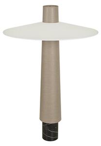 Stojacie Lampa Forestier, Thésée, Biela, Obývacia izba, Tkanina / Textil, Boho