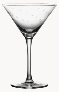 Ručne fúkané krištáľové poháre na martini Stars, 2 ks