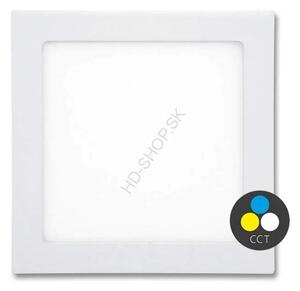 Zapustený LED panel 18 W s nastaviteľnou farbou svetla (LED-WSQ-CCT/18W/BI)