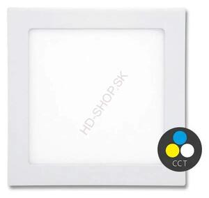 Zapustený LED panel 12 W s nastaviteľnou farbou svetla (LED-WSQ-CCT/12W/BI)