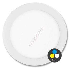 Zapustený LED panel 18 W s nastaviteľnou farbou svetla (LED-WSL-CCT/18W/BI)