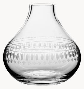 Ručne fúkaná krištáľová váza Ovals, V 11 cm