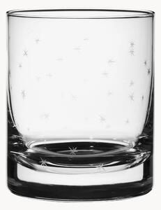 Ručne fúkané krištáľové poháre na whisky Stars, 2 ks
