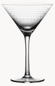 Ručne fúkané krištáľové poháre na martini Ovals, 2 ks