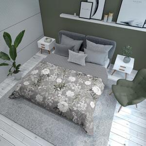 Detexpol Luxusný prehoz na posteľ 220x240 cm - Flowers grey