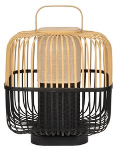 Stolové Lampa Forestier, Bamboo Square M, Čierna, Obývacia izba, Bambus, Dizajnový