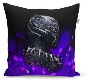 Sablio Vankúš BLACK PANTHER Fialová luminiscencia - 40x40 cm