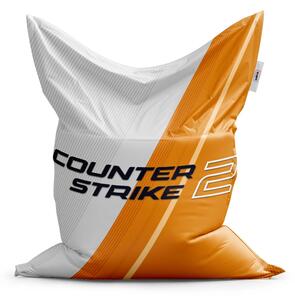 Sablio Sedací vak Classic Counter Strike 2 Oranžová - 150x100 cm
