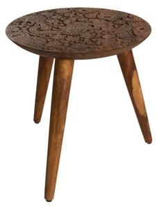 Odkladací stolík z dreva palisandra sheesham Dutchbone, ⌀ 35 cm