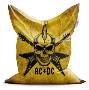 Sablio Sedací vak ACDC Lebka - 150x100 cm