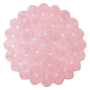 Lorena Canals prateľný koberec Little Biscuit - Pink Rozmery: 90 x 90 cm