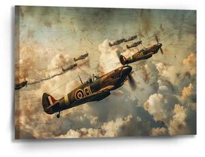 Sablio Obraz Stíhačky Spitfire v leteckej bitke - 90x60 cm