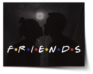 Sablio Plagát Seriál Priatelia FRIENDS Bozk - 60x40 cm