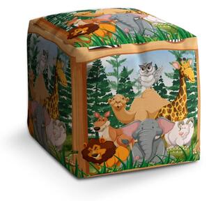 Sablio Taburet Zoo - 40x40x40 cm