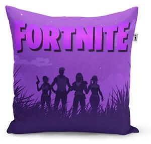 Sablio Vankúš FORTNITE Fialová silueta - 40x40 cm
