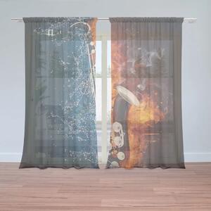 Sablio Záclony Ohnivý saxofón: 2ks 150x250cm