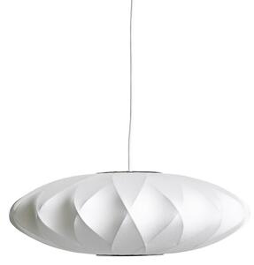 Závesné svietidlá HAY, Nelson Saucer Bubble Crisscros, stmievateľné, Biela, Obývacia izba, Plast, Dizajnový